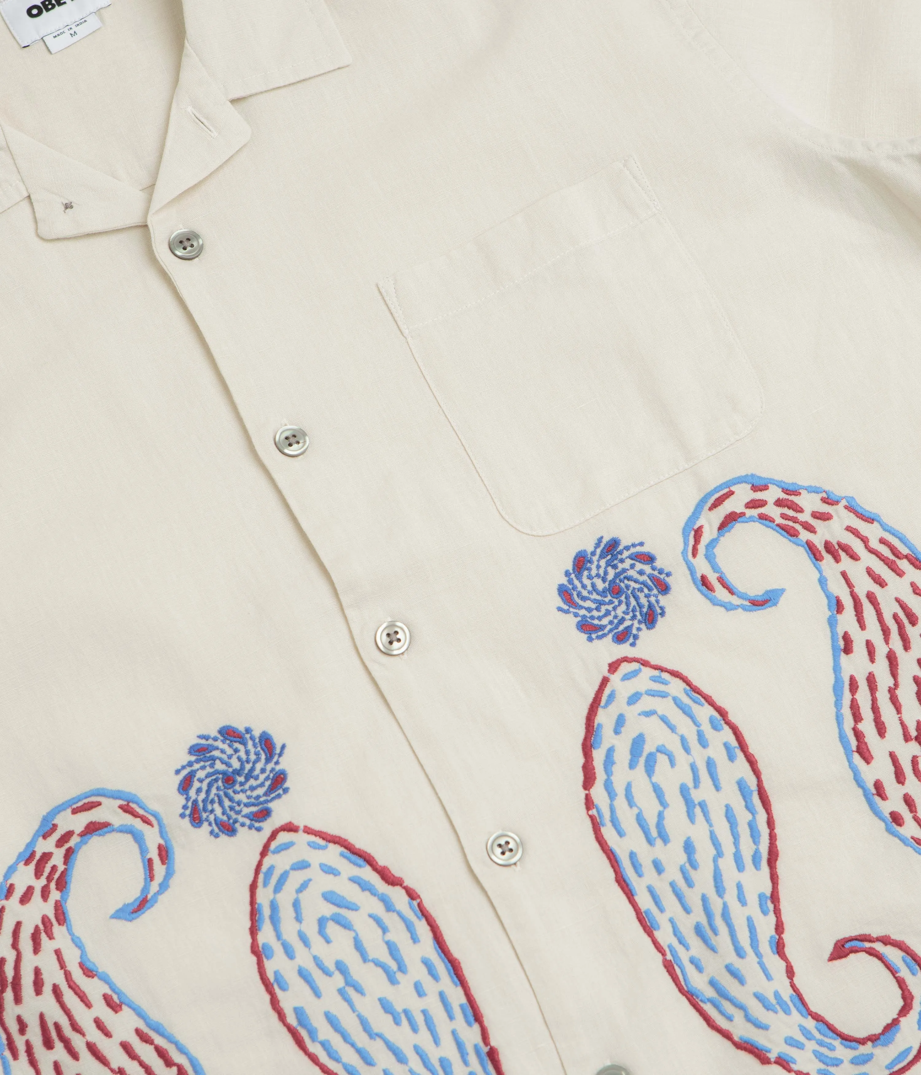 fade resistant color Must-Have Item Obey Quentin Short Sleeve Shirt - Birch Multi