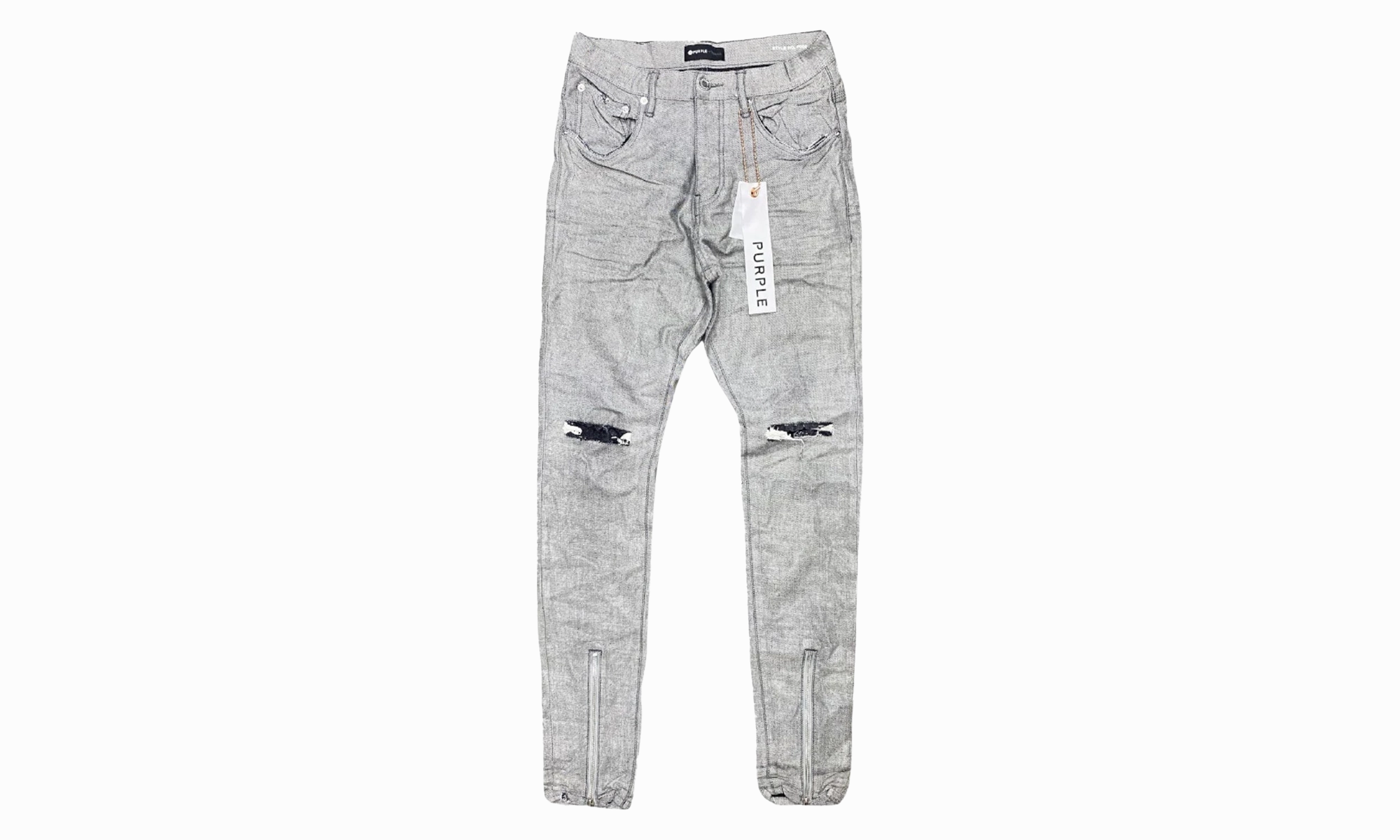 Regular Look Season Ready Reverse Front Hem Zip Jeans