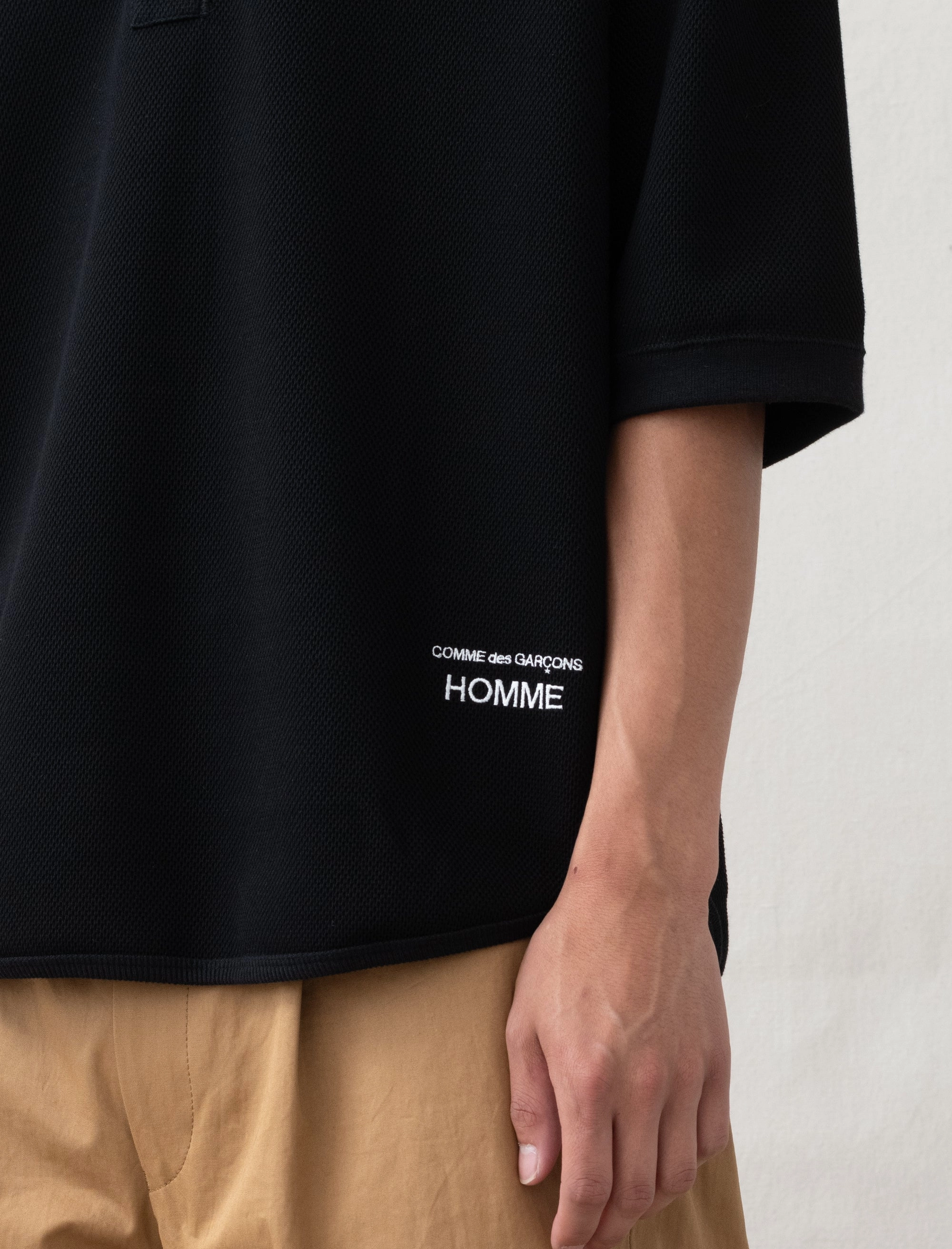 AntiSnag Fabric BambooBlend Mesh Knit Jersey (Black)