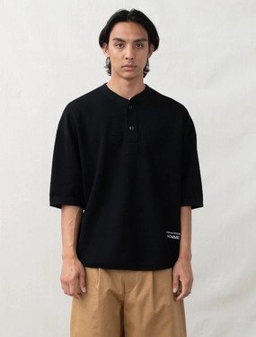 Mesh Knit Jersey (Black) Hidden Pocket