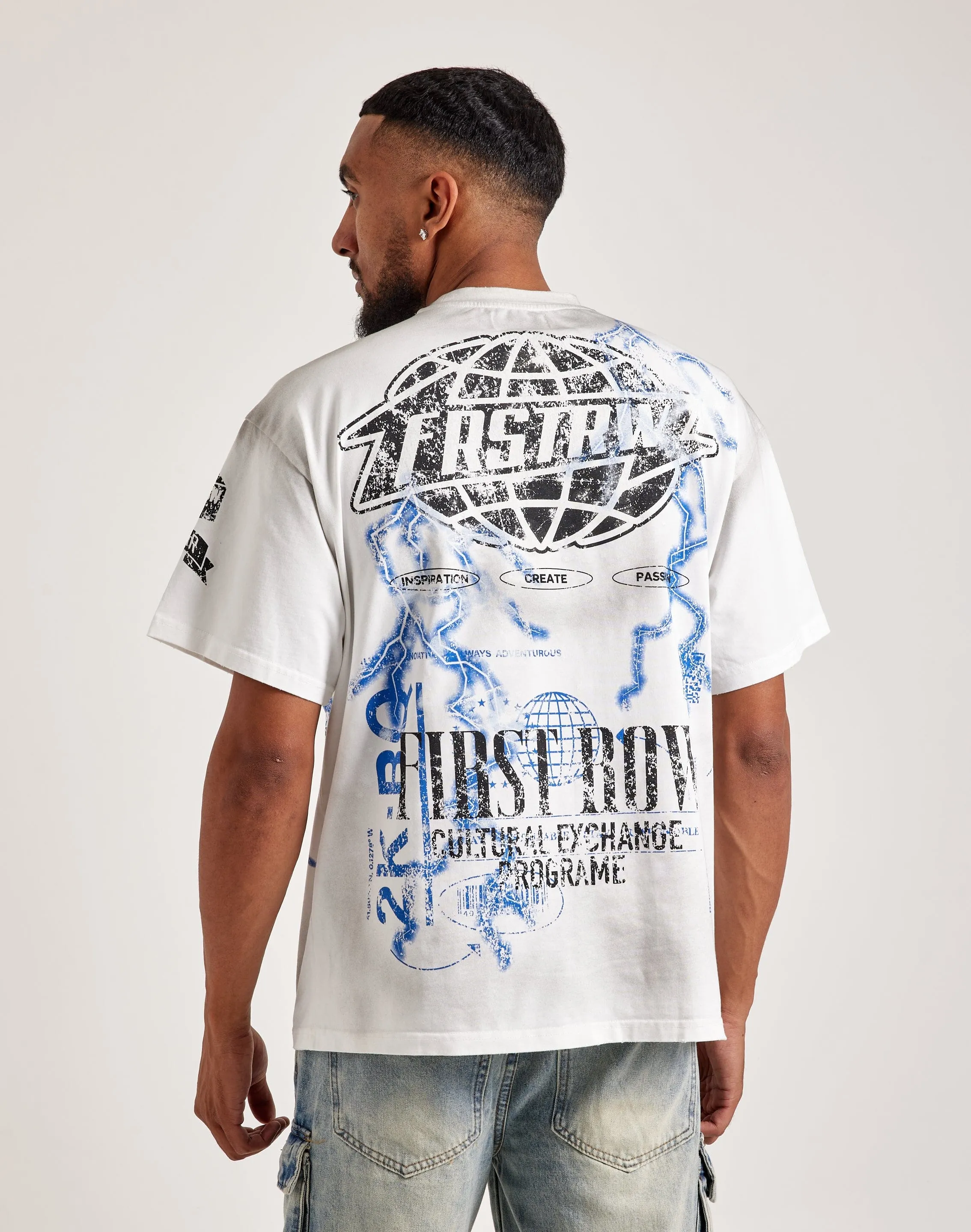 First Row Coexist Tee Ergonomic Cut Cloud Core