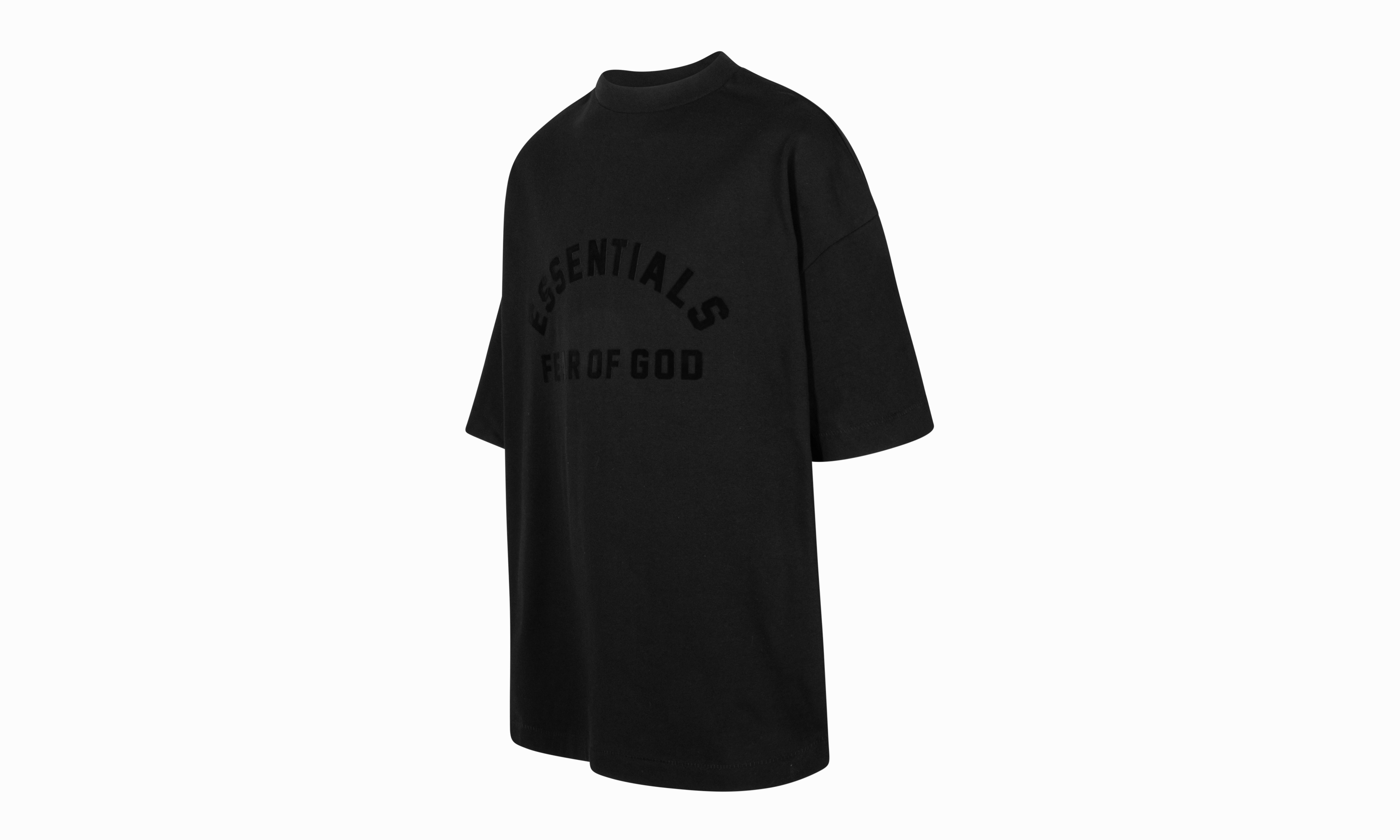 elastic waistband HEAVY JERSEY SS TEE "JET BLACK"