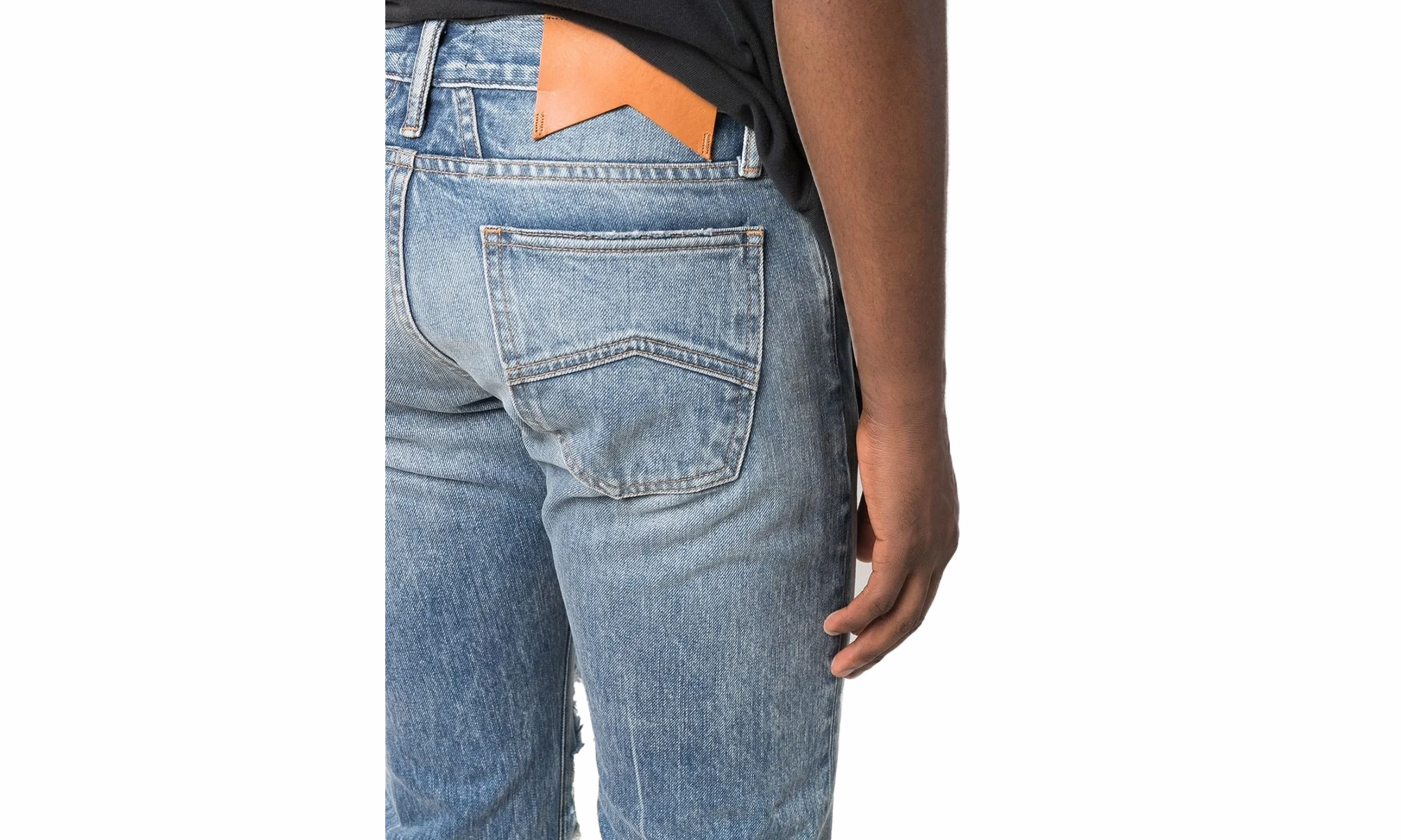 REWORKED STRAIGHT-FIT JEANS "INDIGO" Modern Minimalist Rainy Day Regular Look