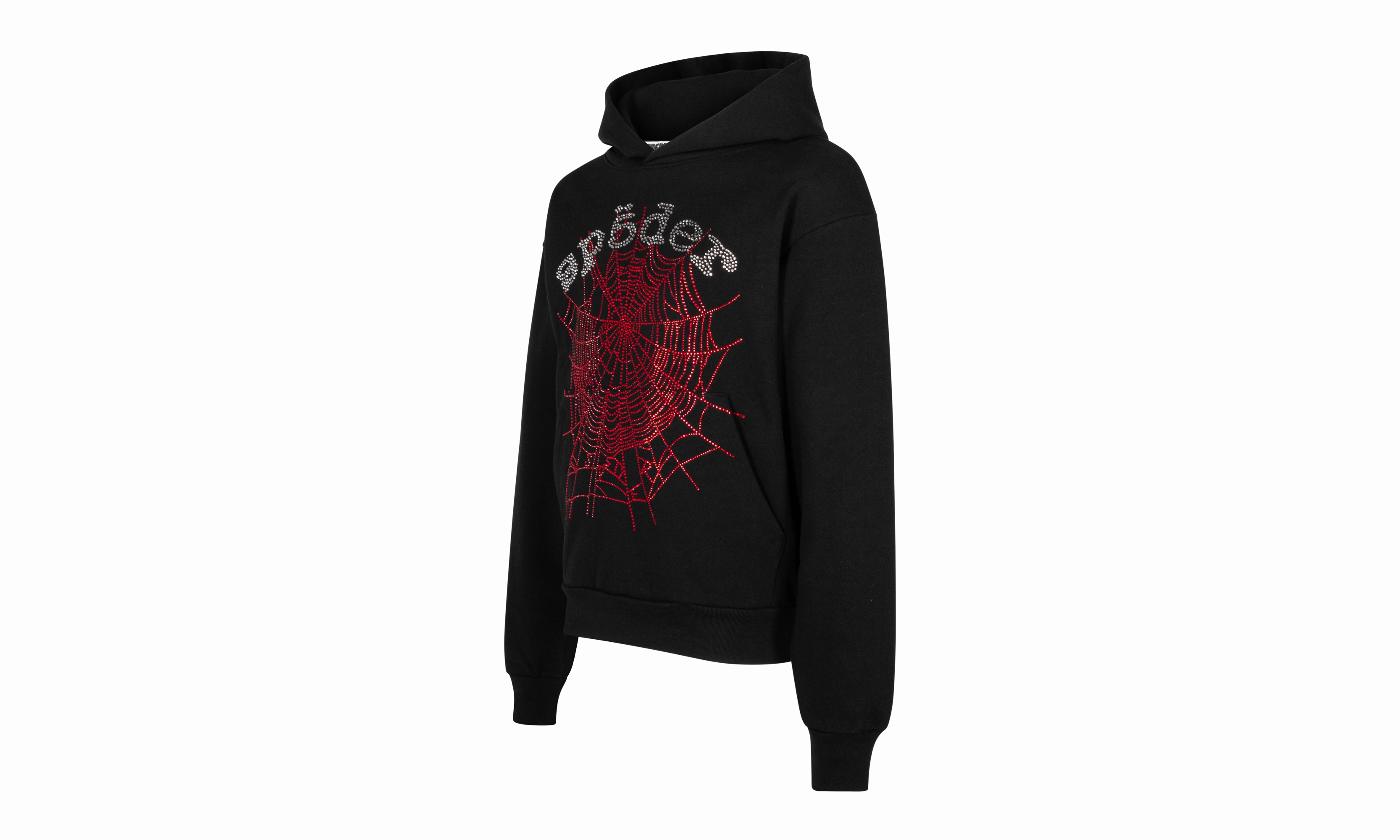 Rhinestone OG Web V2 Hoodie "Black"