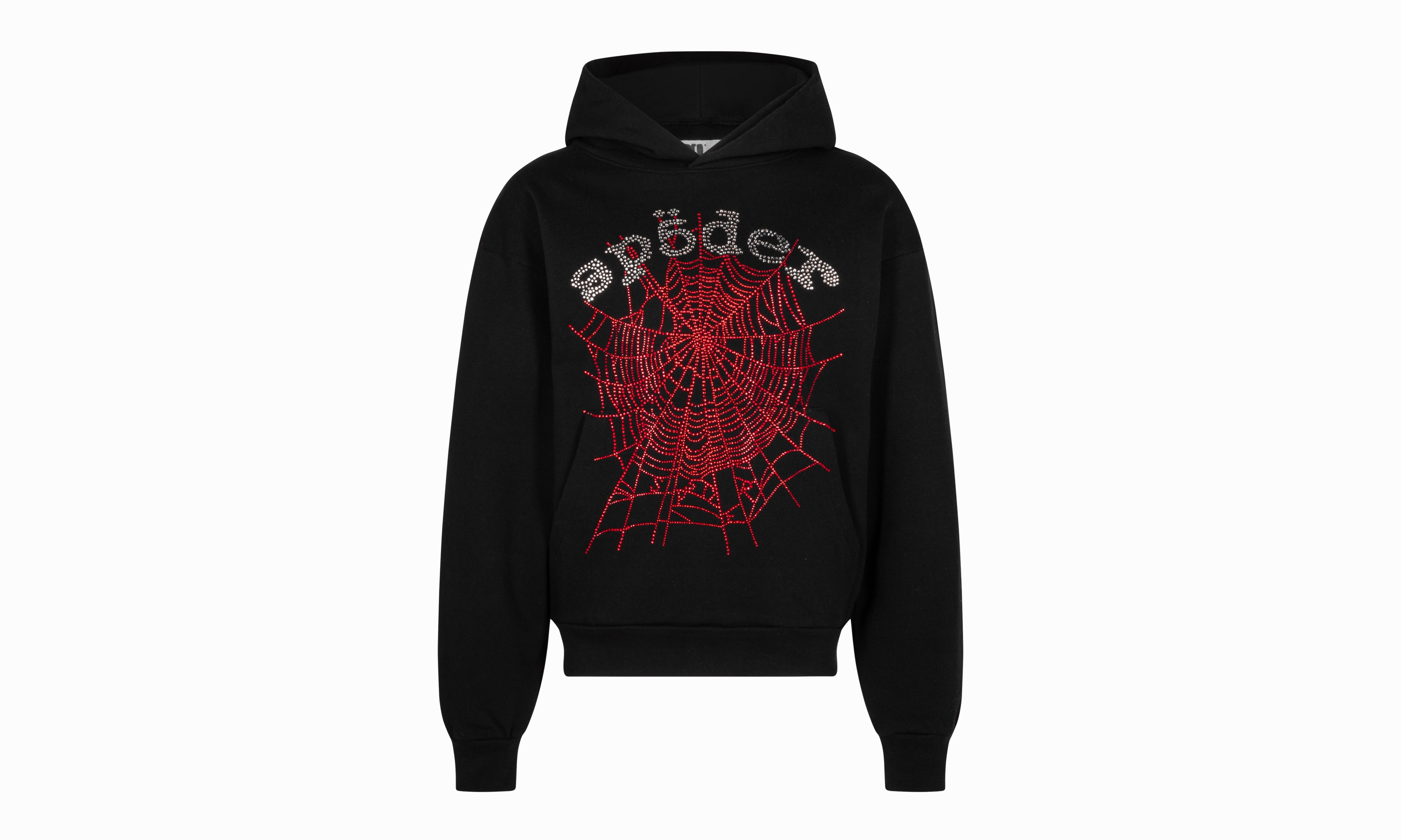 Rhinestone OG Web V2 Hoodie "Black"