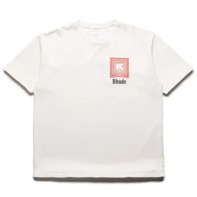 outdoor climate Rhude Chevron Logo Repeat Tee - Vintage White