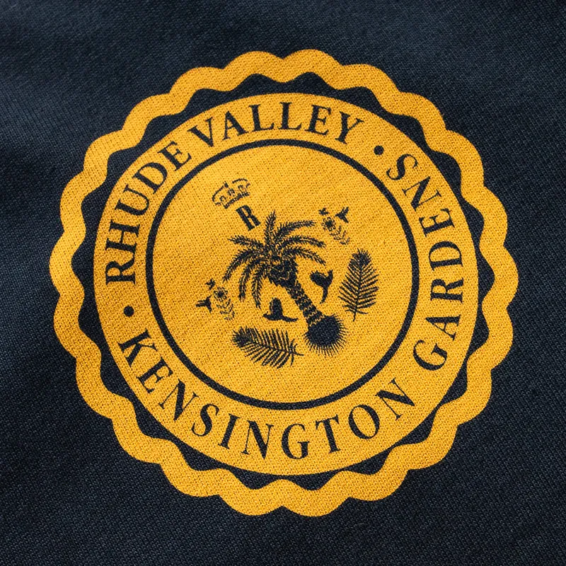 Rhude Collegiate Crest Tee - Vintage Black low demand travel clothes