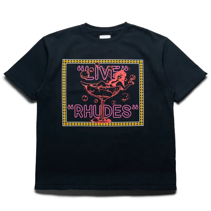 Rhude Live Rhudes Tee - Vintage Black uniqueness