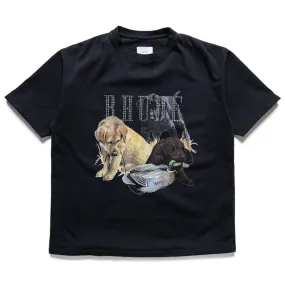 Sleepwear fit guide Rhude Rhinestone Hunting Dog Tee - Vintage Black