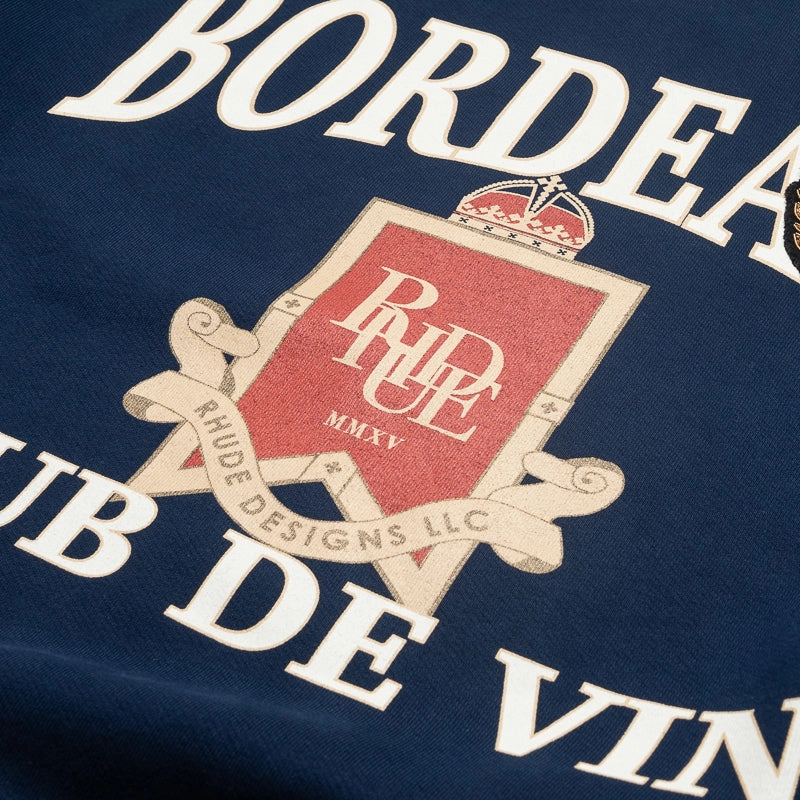 Rhude Bordeaux Crewneck - Navy