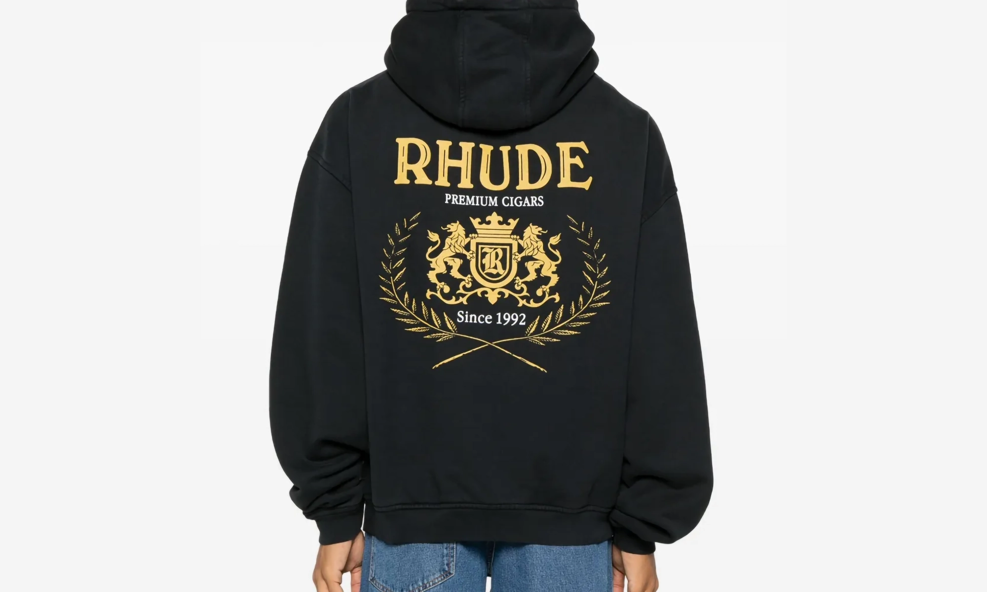 Rhude Cresta Hoodie 'Vintage Black' "BLACK"
