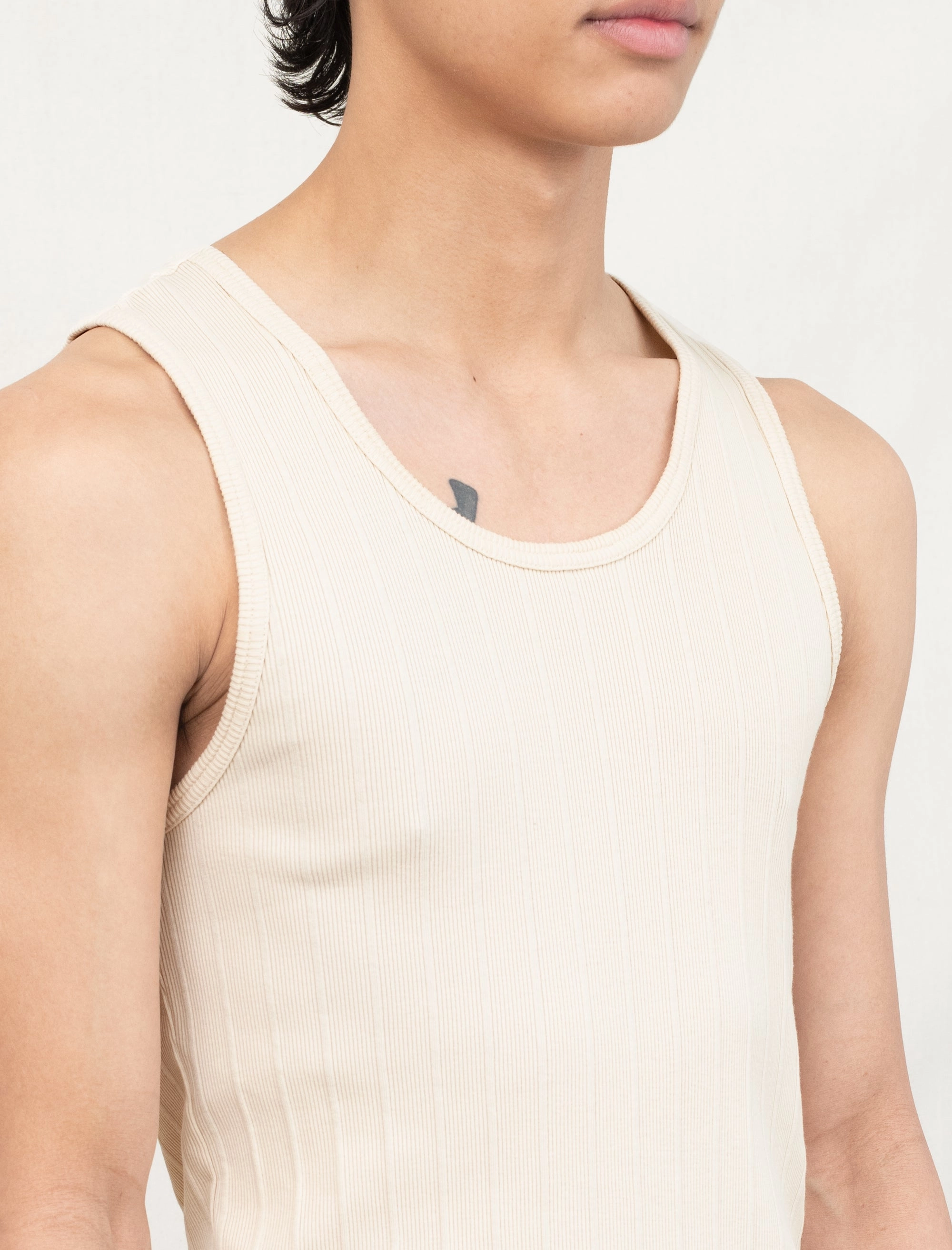 Rib Tank Top (Ecru) Thermal Insulation