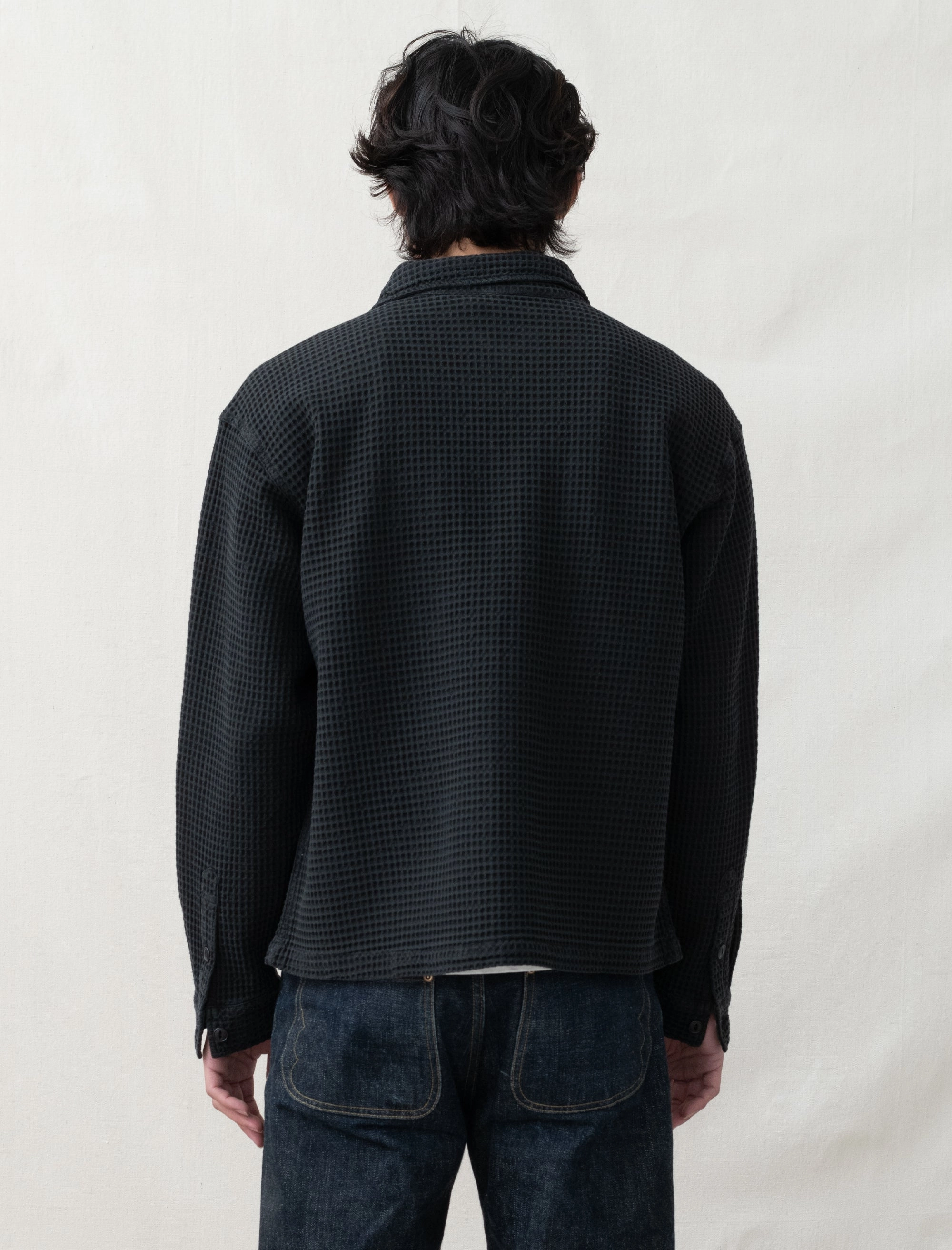 Formal Tank Vintage Pullover Waffle Shirt (Washed Black)