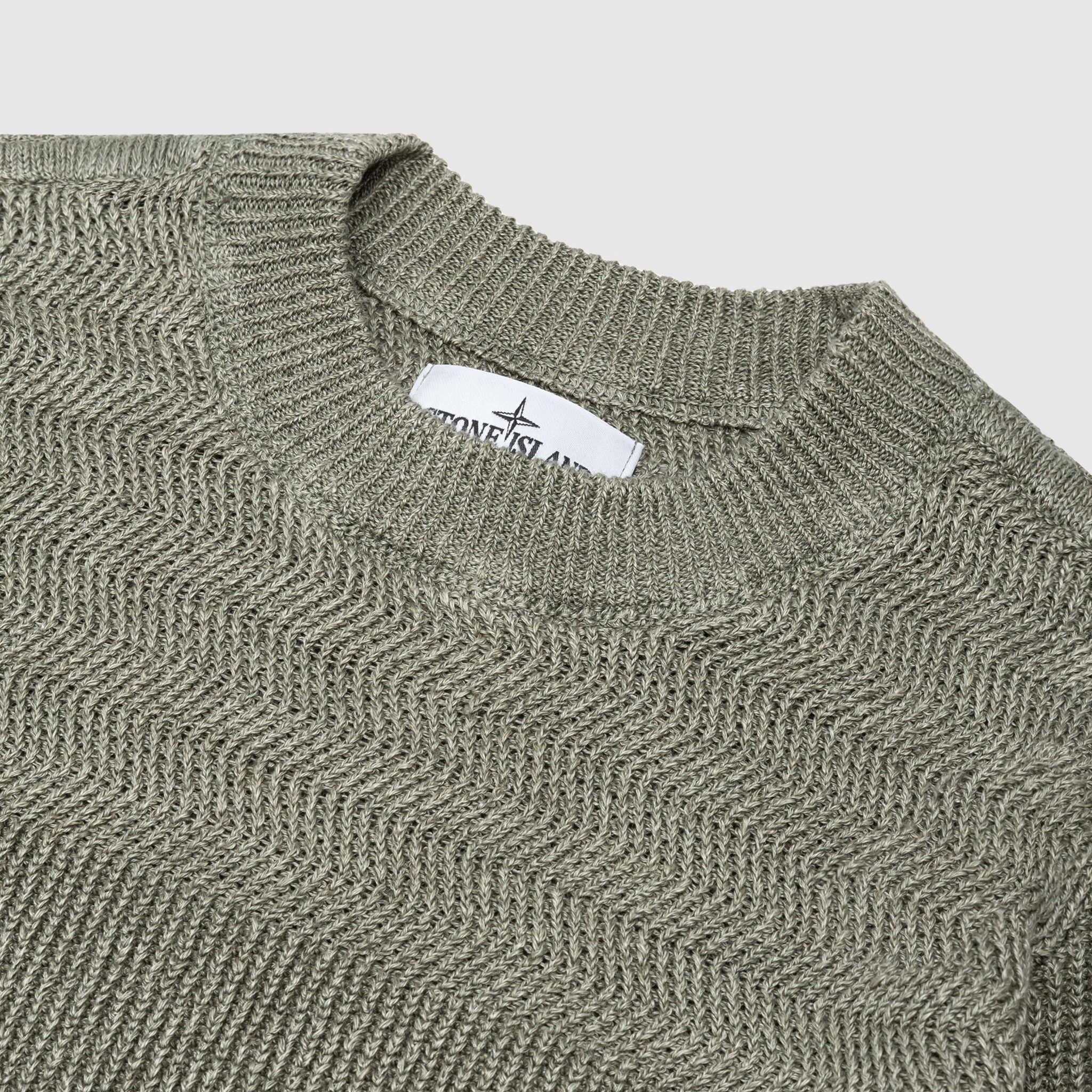 RIBBED PURE LINEN SWEATER