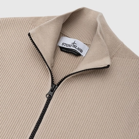 RIBBED SOFT ORGANIC COTTON CARDIGAN