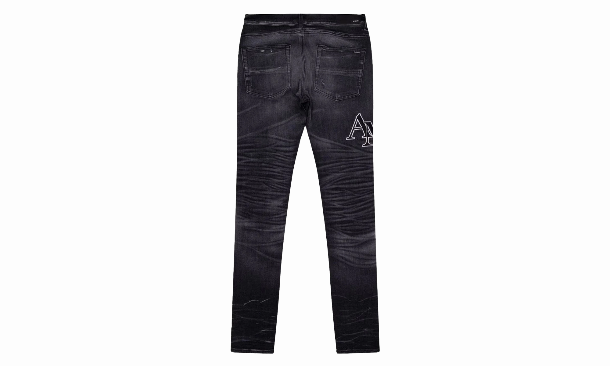 Flexible Piece Leisure Ready Straggered Logo Jeans "RAIN GREY"