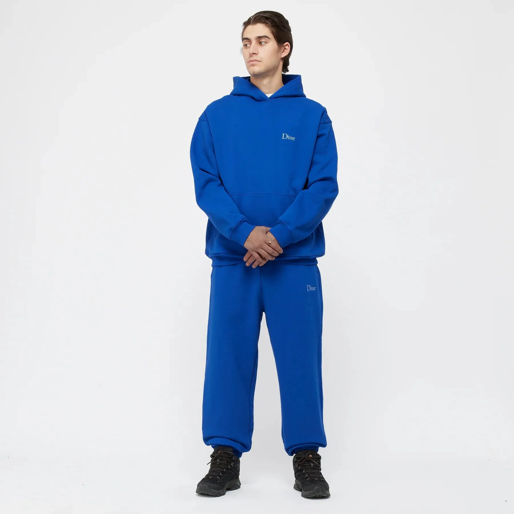CLASSIC SMALL  LOGO HOODIE - NAVY BLUE Elite Vibe EcoFriendly Material