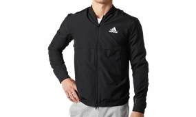 MoistureWicking Technology Flash Core Ripstop Bomber Full Zip Jacket "Black / White"