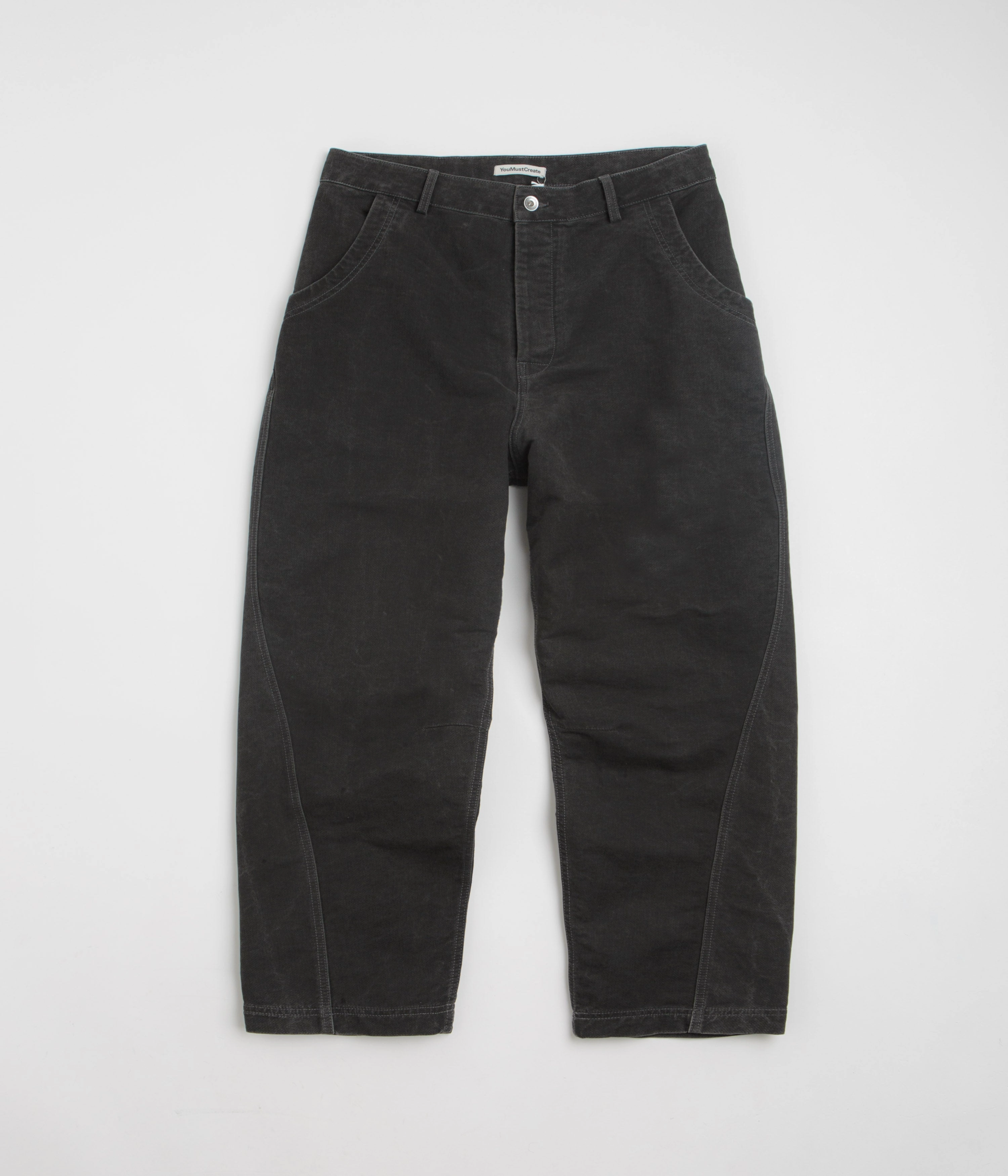 YMC Twisted Seam Jeans - Charcoal Effortless Style