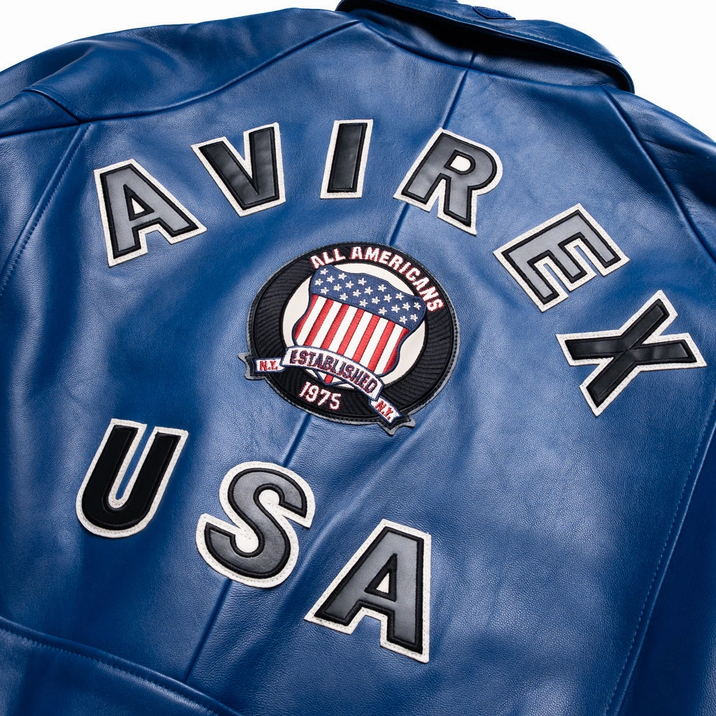 Custom Avirex Icon Jacket - Mazarine Blue