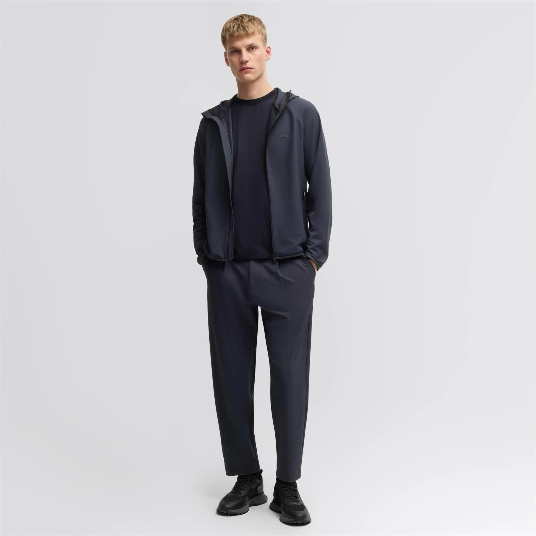 Commuter Hooded Jacket Dark Blue Rain Comfort Commodity