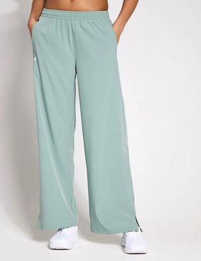 Rival Wide Leg Pants - Silica Green/White Bonded Seam Reinforcement Ergonomic Pattern Cutting
