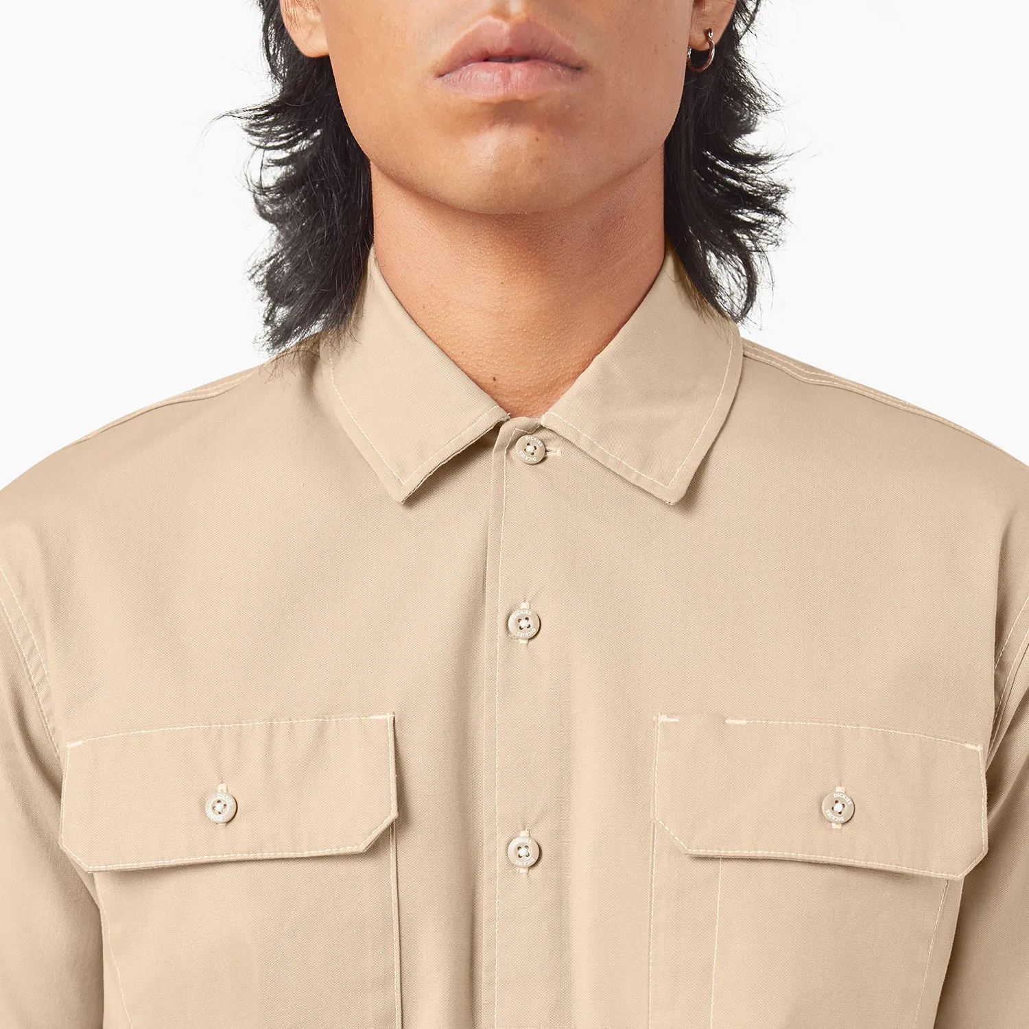 FlatlockSeaming Boho Light Riverbend SS Work Shirt - Mens