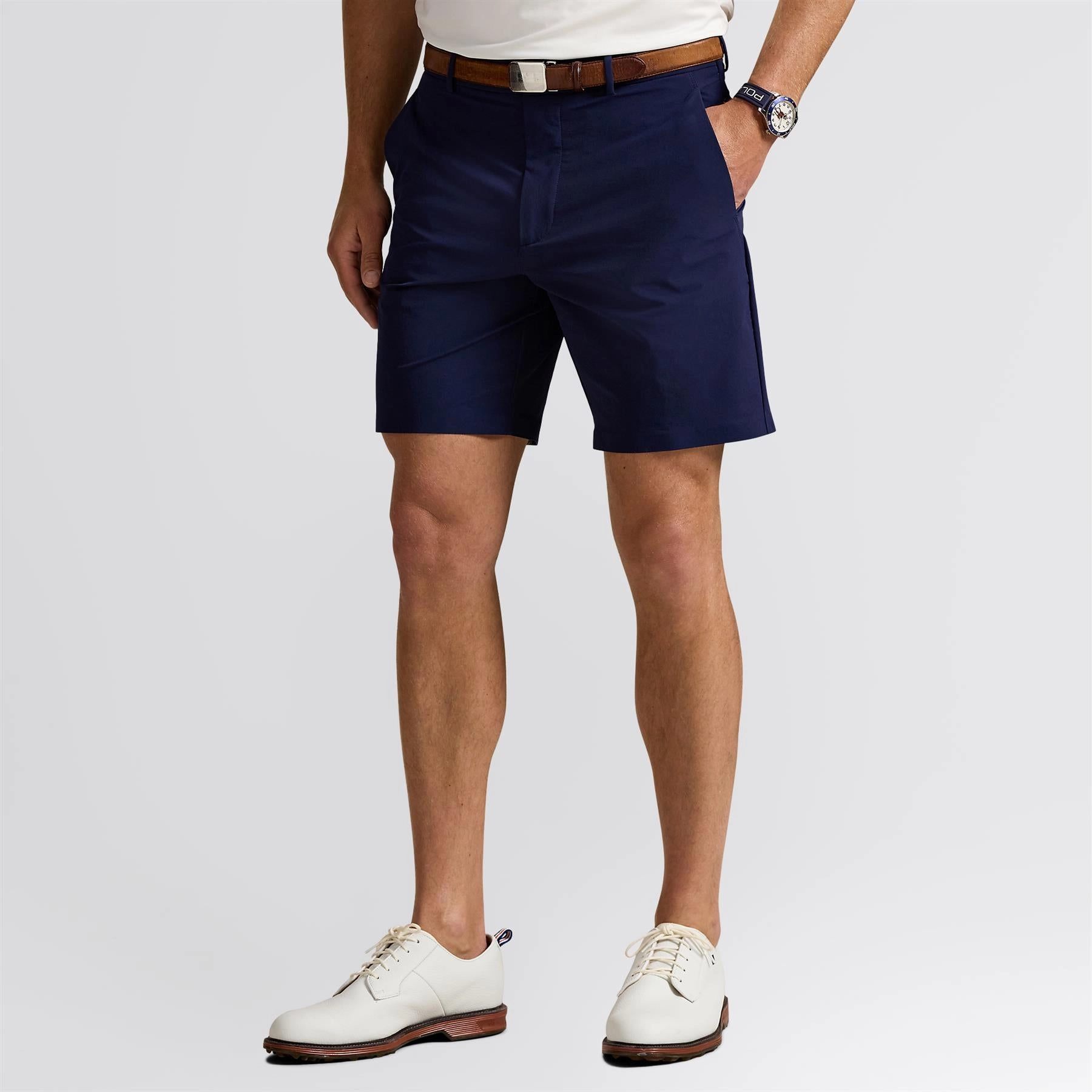 WaterResistantFinish RLX Eight-Inch Tailored Fit Performance Shorts Refined Navy