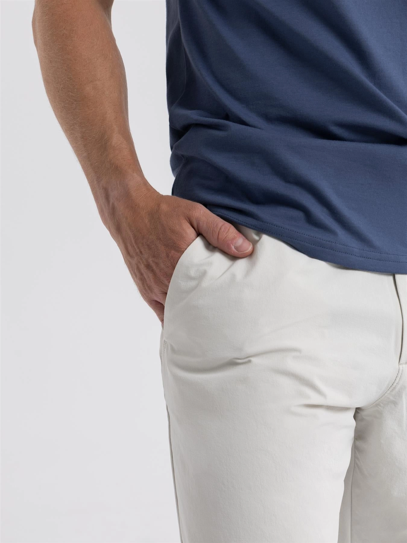 Snag Resistant Fabric RLX Tailored Fit Performance Nylon Trousers Stone Pebble