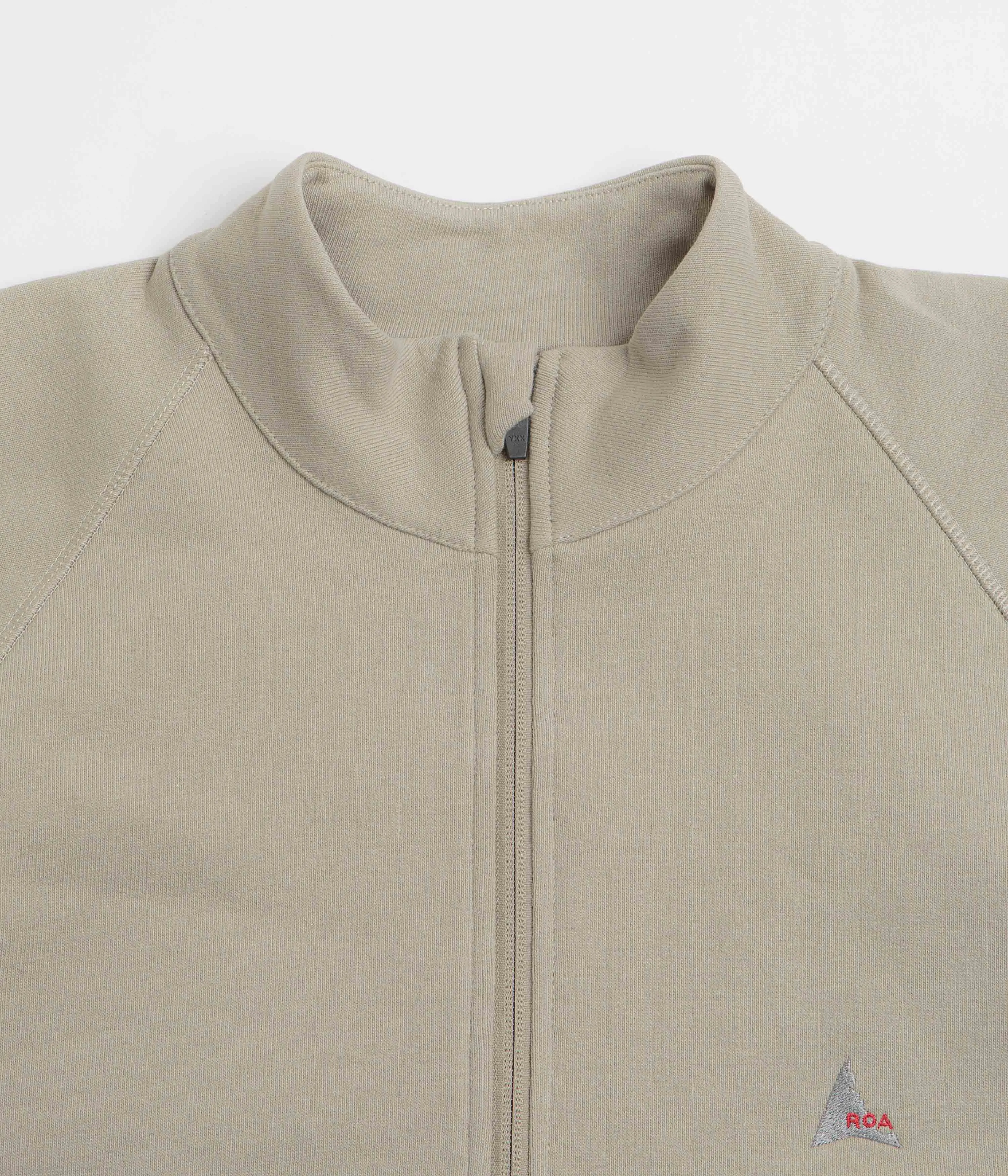 ROA Heavy Half Zip Sweatshirt - Taupe Sports Style product bundle