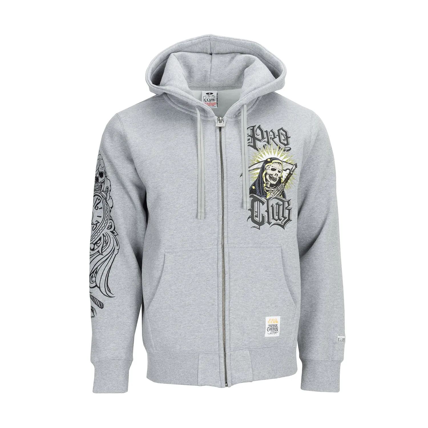SnagResistant Weave CompactFold Mister Cartoon Clockwork FZ Hoodie-Mens