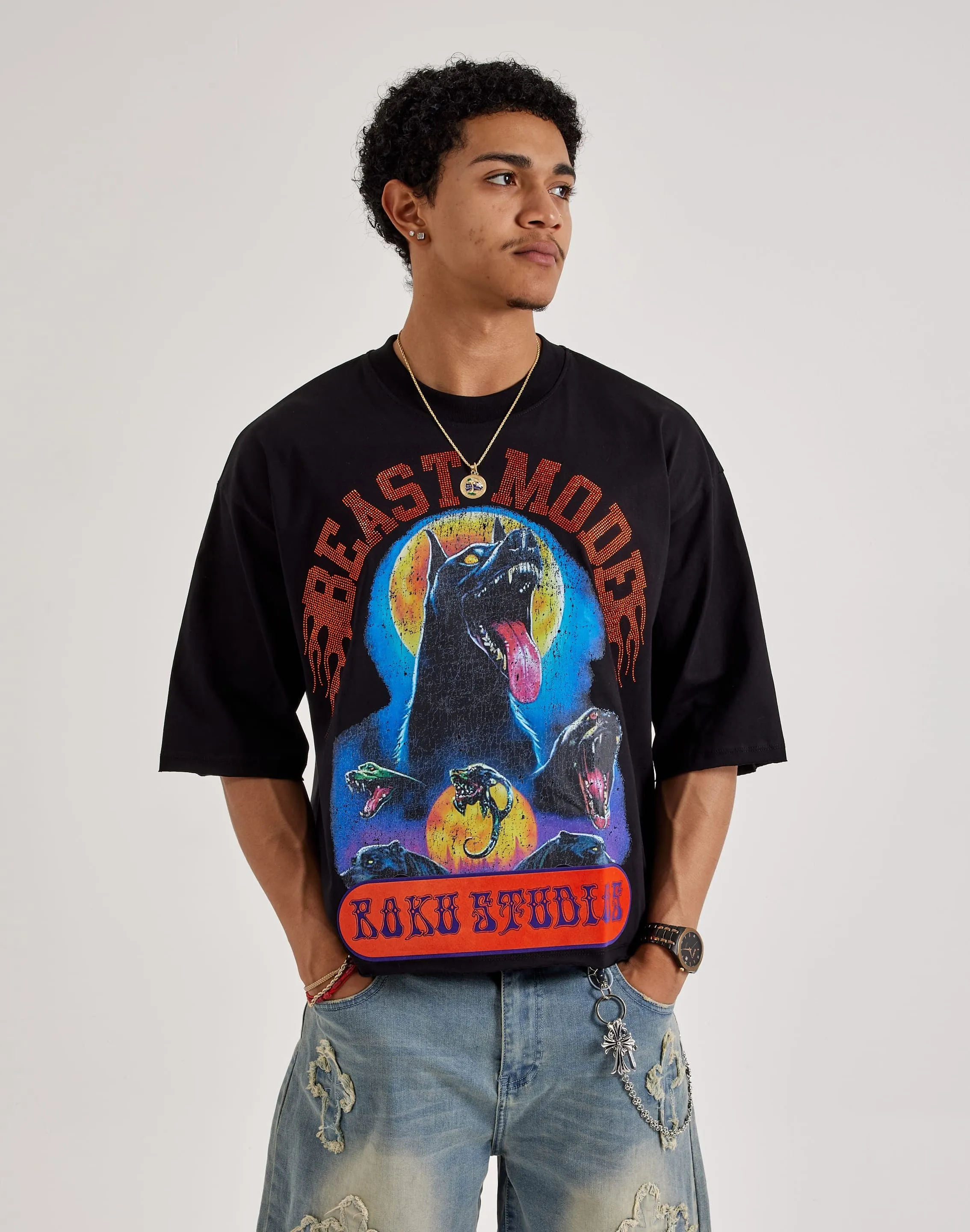 Roku Studio Beast Mode Tee Desert Heat