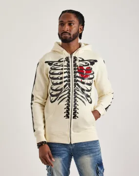 Road Soul KnotFree Tailoring Roku Studio Skeleton Full-Zip Hoodie