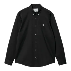 Carhartt WIP L/S Madison Shirt - Black / Wax Lightweight Construction