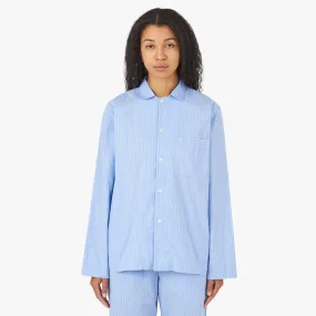 Tekla Poplin Long Sleeve Shirt / Pin Stripes Gender Neutral