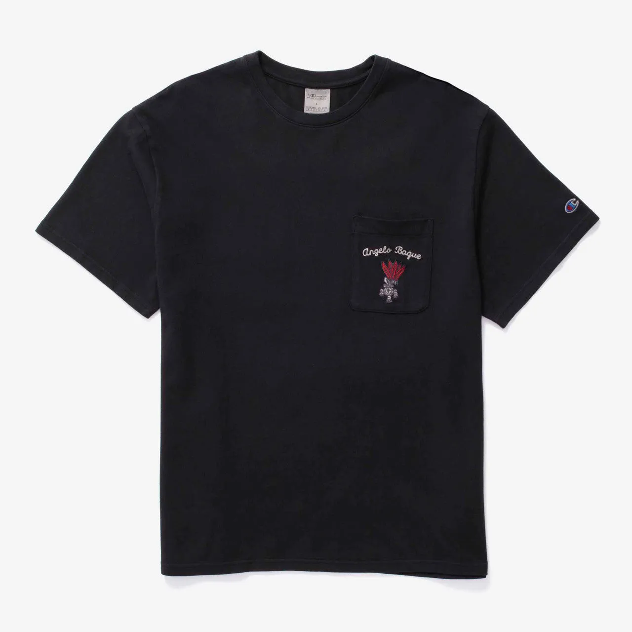 Vintage Dye SS Pocket Tee x Angelo Baque Circular Knit Collar Fitted
