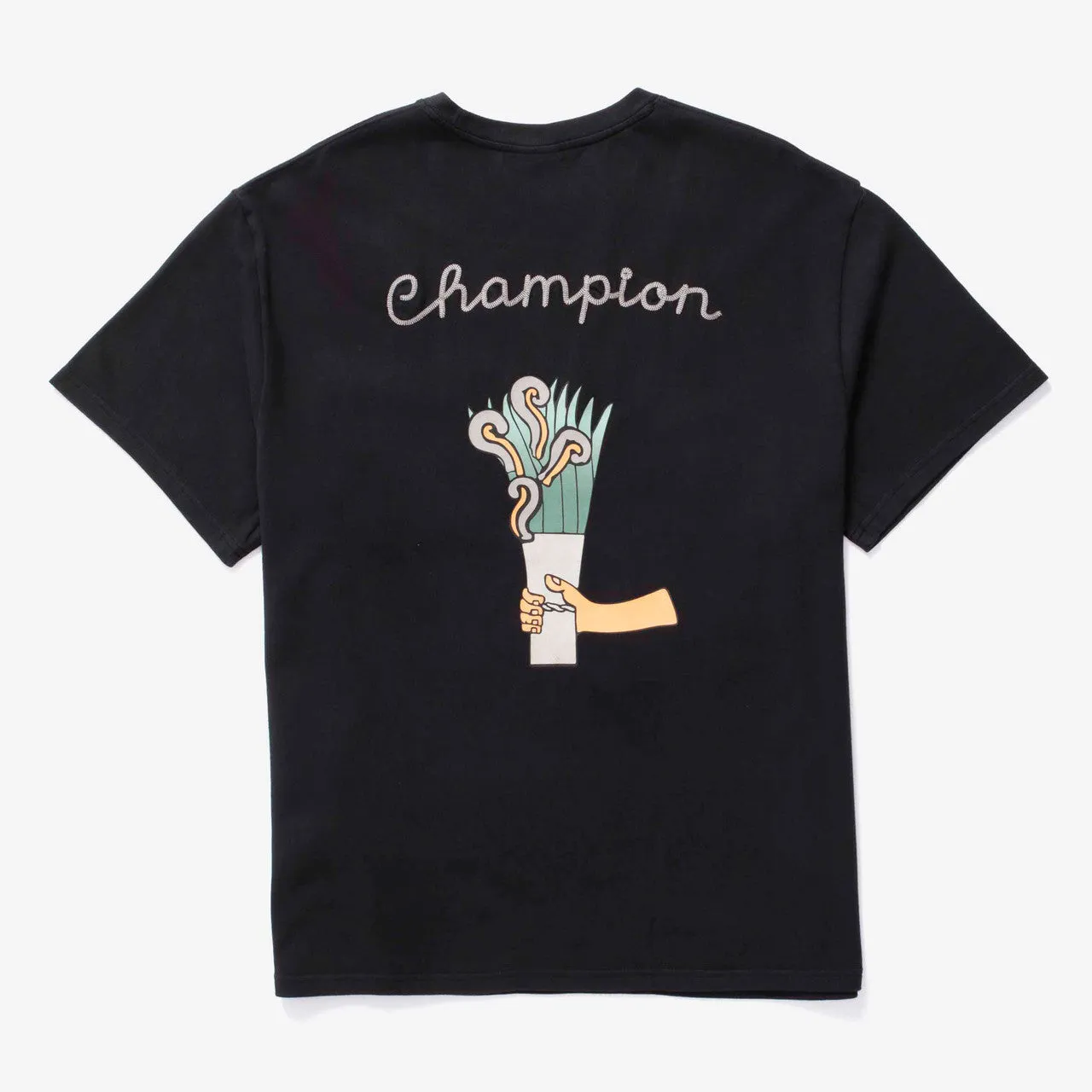 Vintage Dye SS Pocket Tee x Angelo Baque Patch lounge event