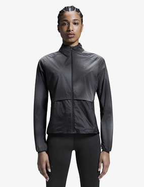 Noise Free Fabric AdjustableDrawcordHem Weather Jacket Lumos - Black
