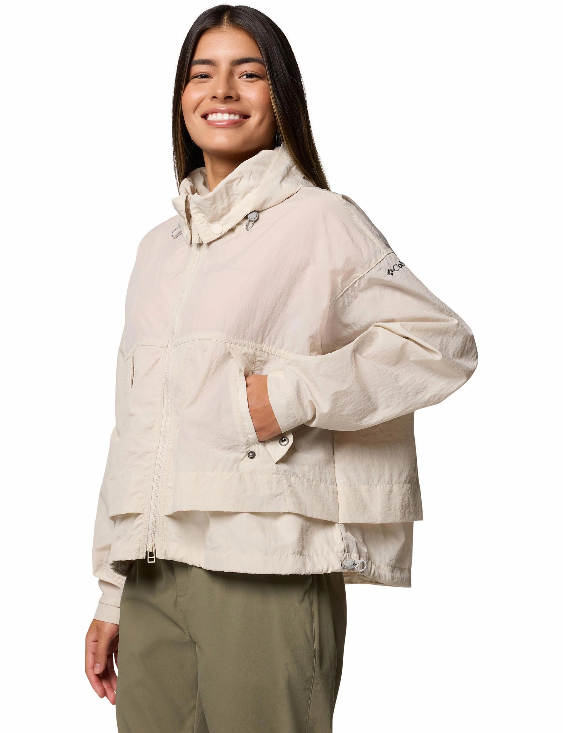 Odor control Paracutie II Hooded Windbreaker - Dark Stone