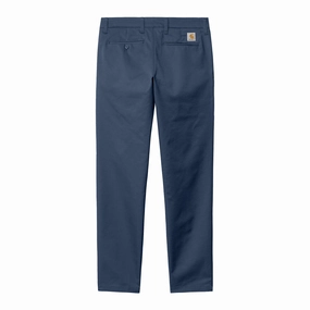 Flexible Leg Durable Fabric Carhartt WIP Sid Pant - Dusky Blue Rinsed