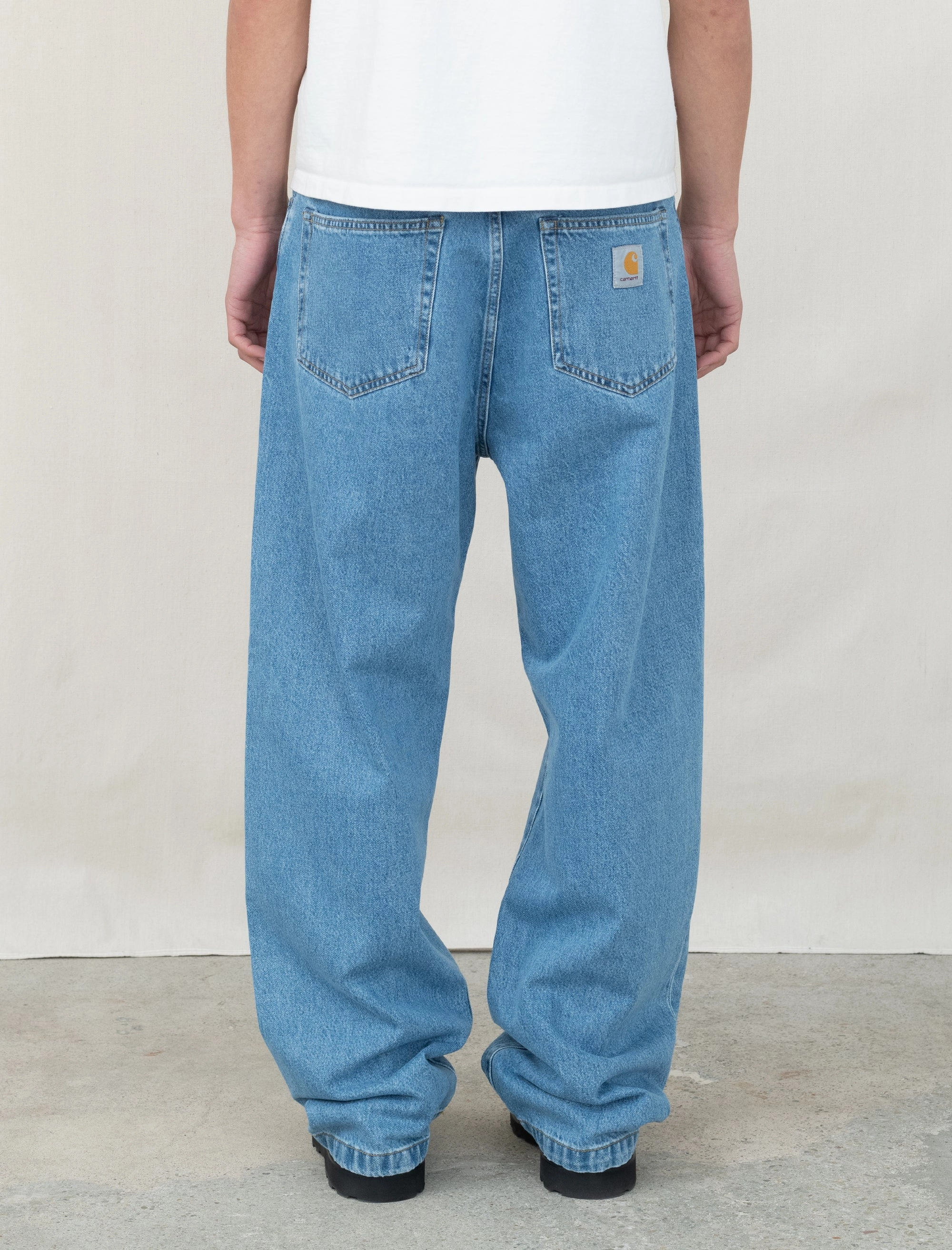 Soft Texture Landon Pant Stone Washed (Blue)