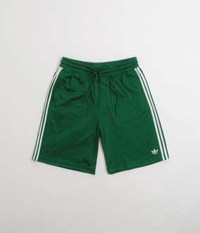 Adidas Skateboarding Classic Shorts - Dark Green / White dungarees