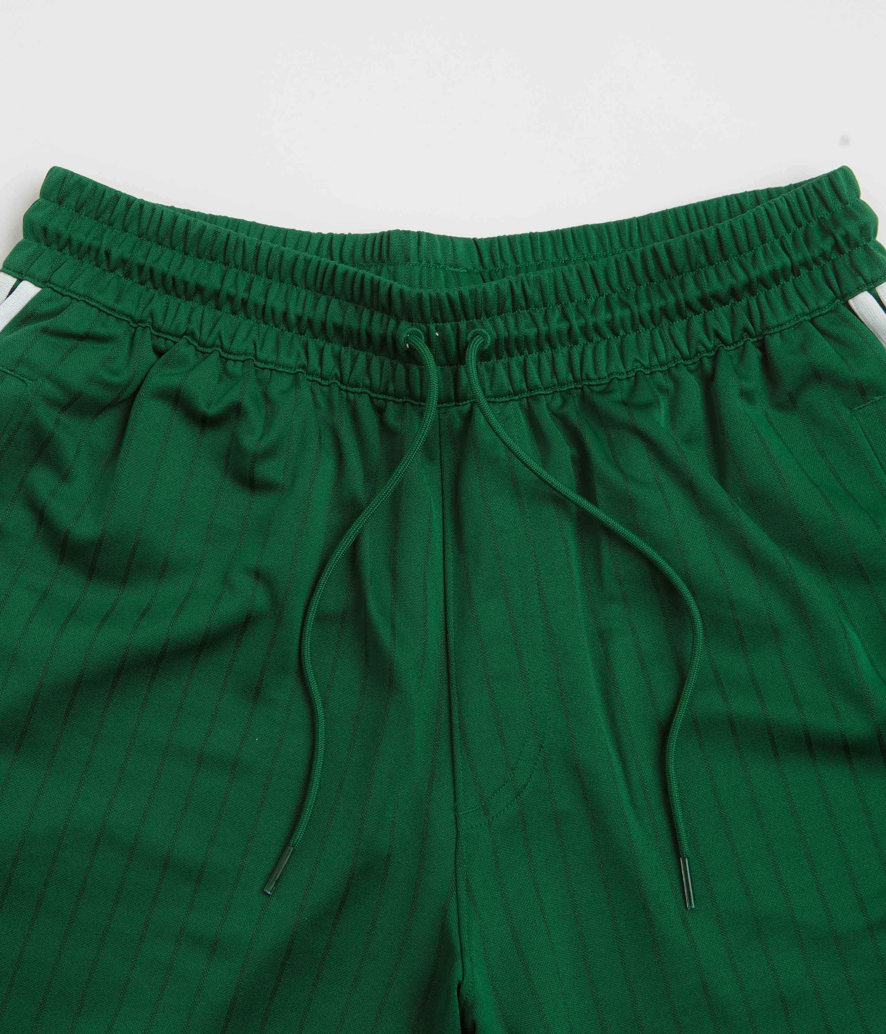 Anti Pill Surface Adidas Skateboarding Classic Shorts - Dark Green / White