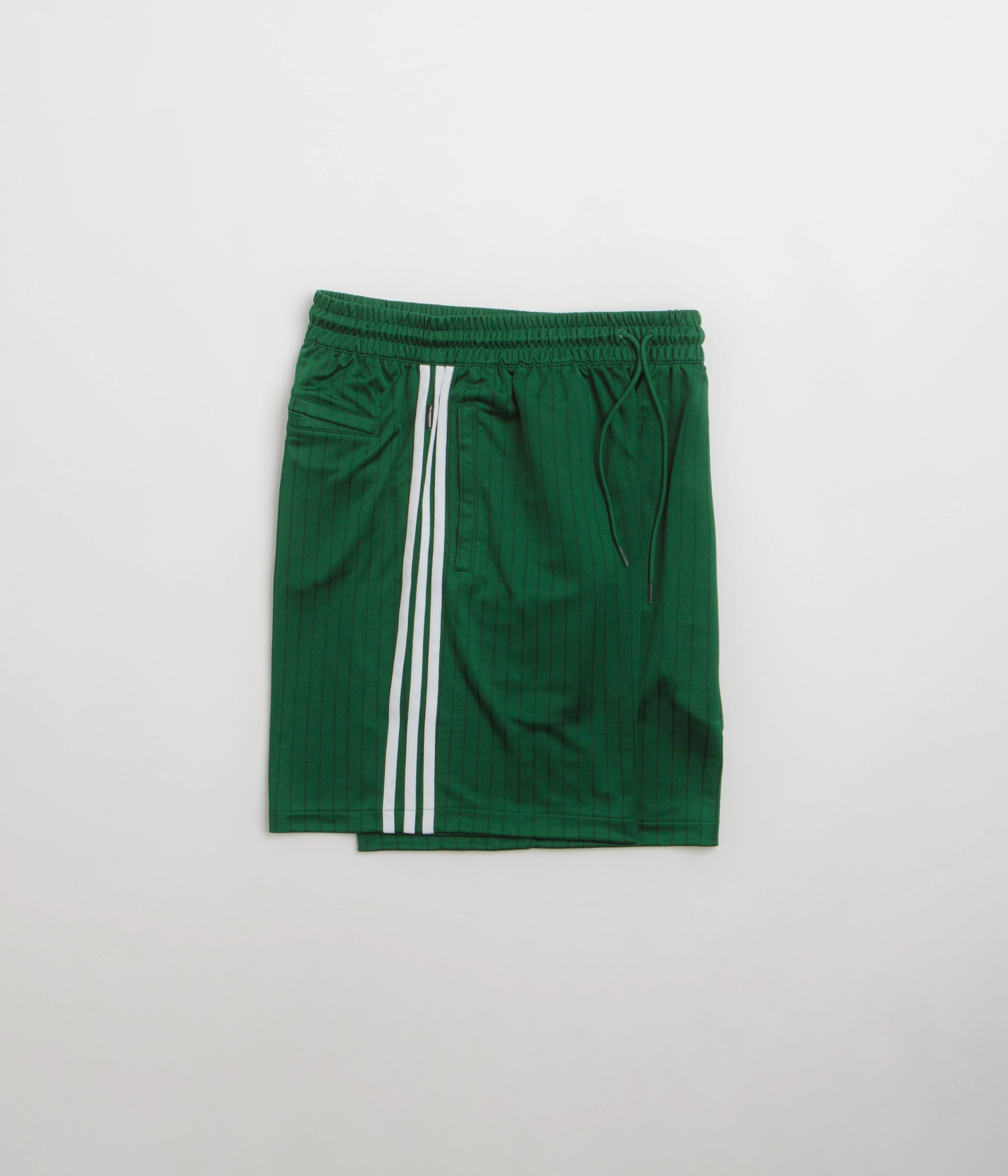 Adidas Skateboarding Classic Shorts - Dark Green / White ZipperedSecurity silk blend