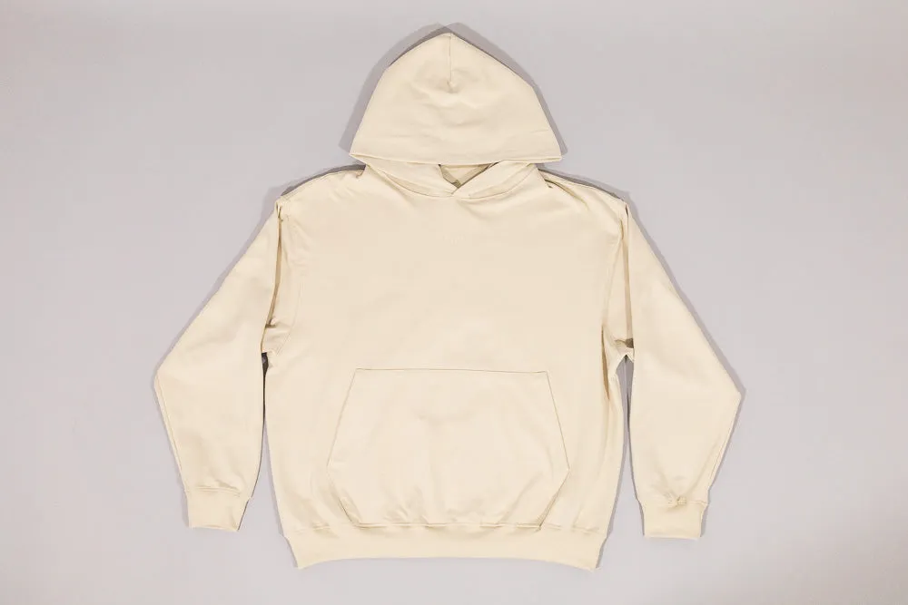 Double Layered Hem Ribbed Trim Details Lust Brand Hoodie 'Khaki'