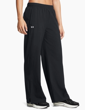 Reinforced Hemlines Rival Wide Leg Pants - Black/White