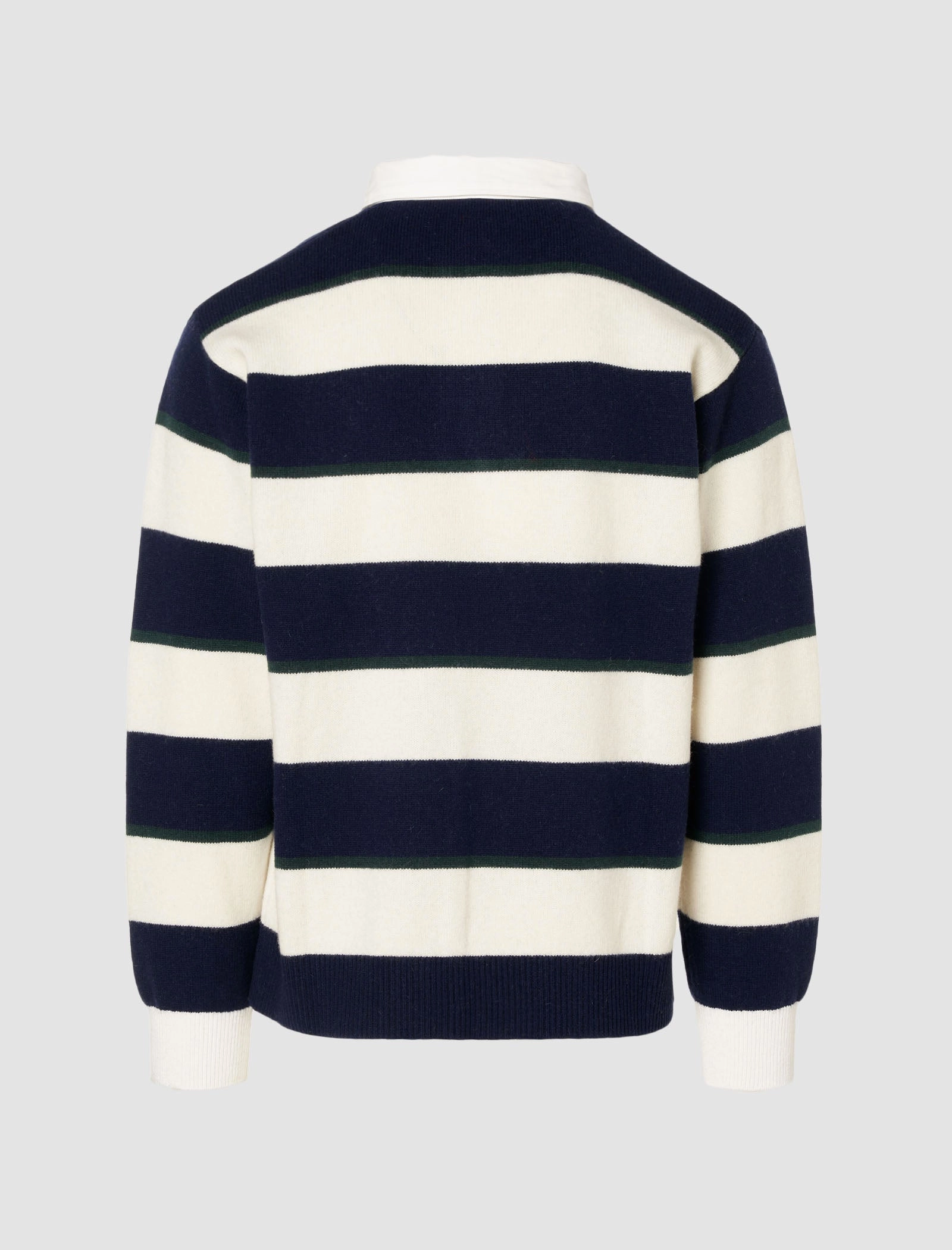 Micro Perforated Fabric RUGBY KNIT SWEATER