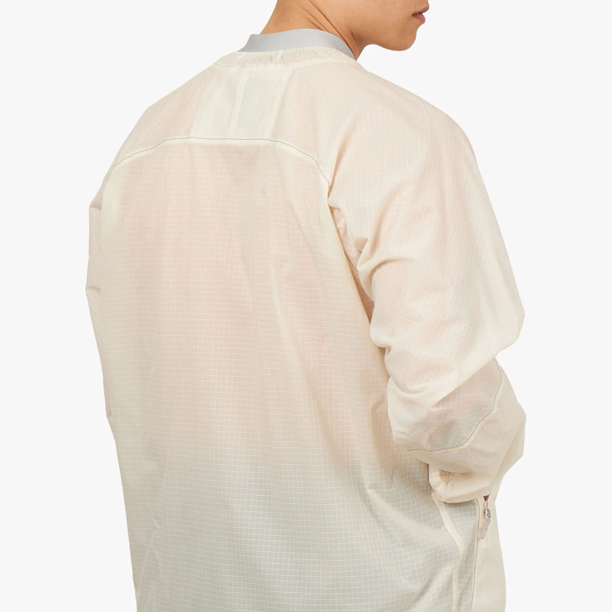 and wander Breath Rip Pullover Jacket / Off White Durable Water Repellent Finish