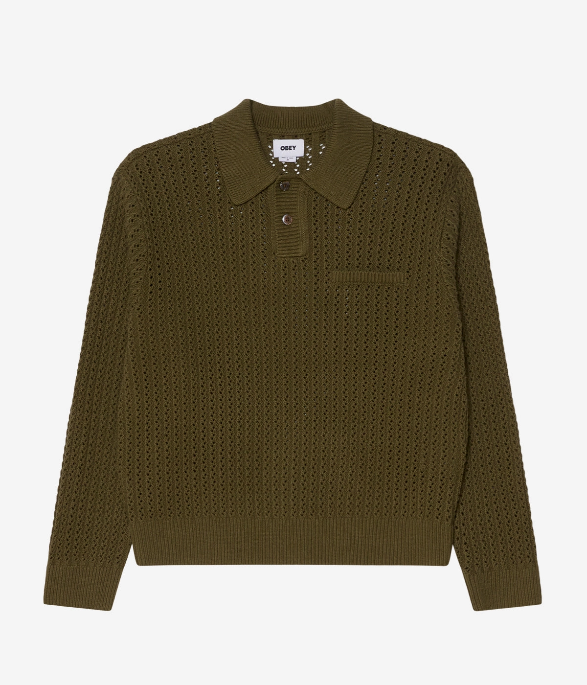 StretchFree ShapeRetentionCloth Obey duane Polo Sweater