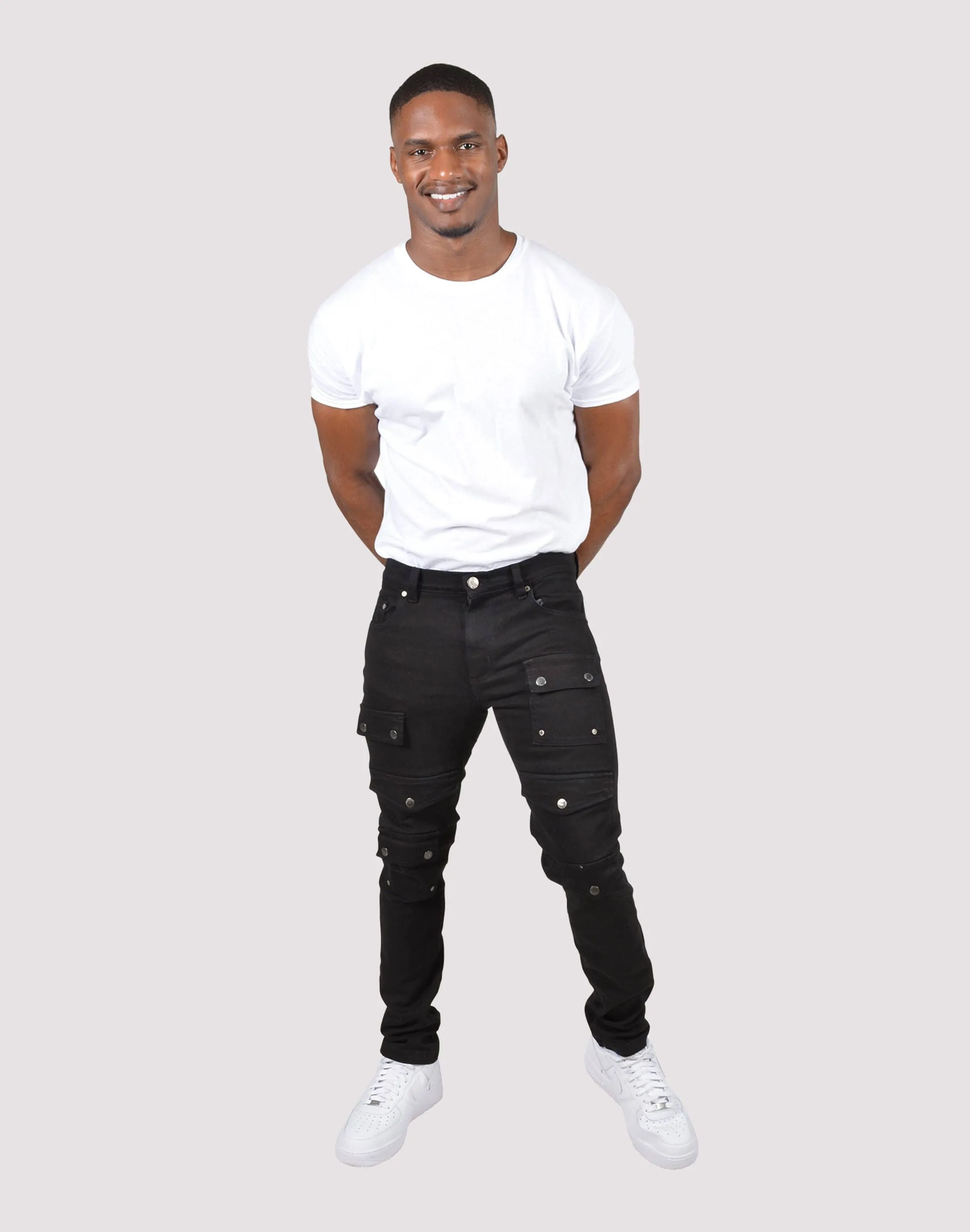 Grindhouse Front Multi Cargo Pocket Denim Jeans OdorResistantFabric
